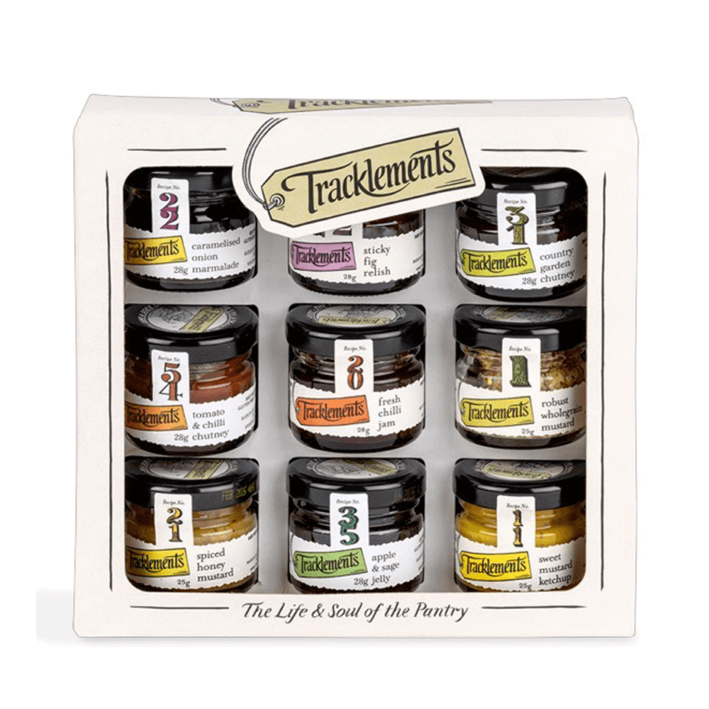 Tracklements 9 Mini Condiment Jar Gift Set